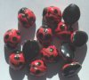 13 16x13x10mm Ceramic Ladybug Beads